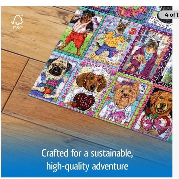 Jigsaw Puzzle Dandy Dogs 1000 Piece - Picture 4 of 10
